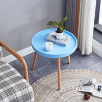 Style nordique moderne petite Table d'appoint pieds en bois Table basse simple maison chambre cuisine hôtels PP haut bas meubles utilisation