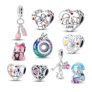 Nuevo Charm de Plata de Ley S925 con Circonita Original, Colgante de Gratitud, Amor, Bendiciones entre <span class=keywords><strong>Padres</strong></span> e Hijos, <span class=keywords><strong>para</strong></span> Pulsera DIY, <span class=keywords><strong>Regalos</strong></span> <span class=keywords><strong>para</strong></span> Mujer - Product Image 1