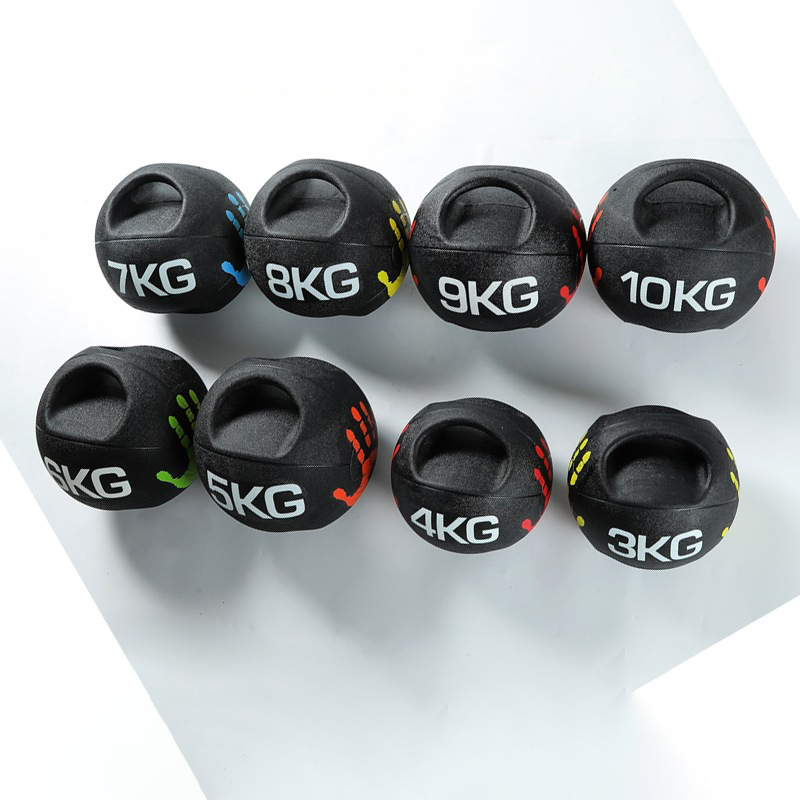 MKAS Gym Equipment Two Handles Rubber