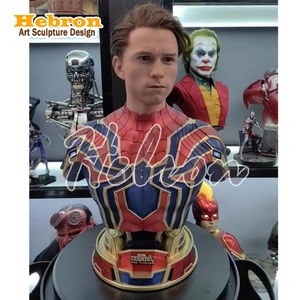 Vente <span class=keywords><strong>en</strong></span> gros de figurines <span class=keywords><strong>en</strong></span> résine <span class=keywords><strong>Avengers</strong></span> GK, buste de Spider-Man, statue d'anime, <span class=keywords><strong>film</strong></span>, télévision, figurine Iron Man pour la décoration de la maison - Product Image 2