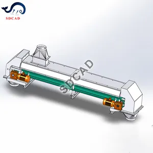 SDCAD personalizzato cina resistente al fuoco del sistema di gomma industria chimica nastro trasportatore a rulli per aggregato