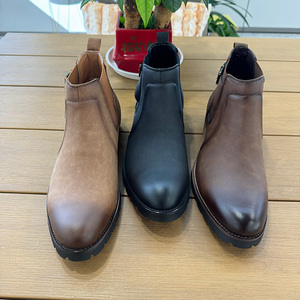 <span class=keywords><strong>Botines</strong></span> <span class=keywords><strong>de</strong></span> PU <span class=keywords><strong>de</strong></span> alta calidad personalizados para hombre Botas Chelsea <span class=keywords><strong>de</strong></span> nuevo estilo <span class=keywords><strong>con</strong></span> característica plana Diseño formal puntiagudo impermeable - Product Image 6