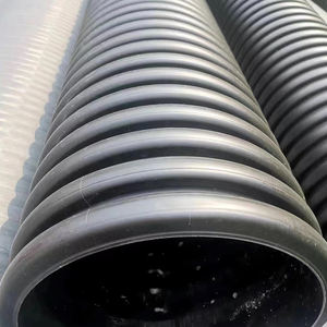 Tuyau de drainage flexible ondulé en PE noir résistant à la pression (HDPE) - Product Image 5