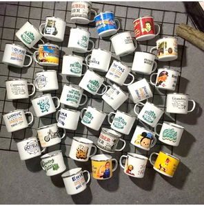 Taza de Esmalte Personalizada con Logotipo al por Mayor, Artículo de Marca Corporativa Personalizado, Taza de Café de Metal Duradera para Eventos Empresariales y Regalos - Product Image 6