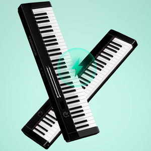 TERENCE-<span class=keywords><strong>Piano</strong></span> digital plegable, 61 <span class=keywords><strong>teclas</strong></span>, <span class=keywords><strong>con</strong></span> Bluetooth y función MIDI, ligero, electrónico, superventas, 2017 - Product Image 3