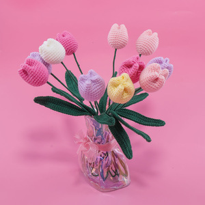 Rosa eterna con fiore acrilico fatto a mano a maglia fiore all'uncinetto san valentino regali di natale per le donne - Product Image 6