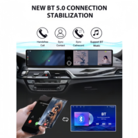 Lecteur multimédia automobile à double écran tactile 25,6 pouces, CarPlay et Android Auto, navigation pour BMW Série 5 G30 2018-2020, compatible avec les véhicules conduits à gauche et à droite