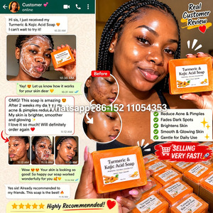 Jabón de Ácido Kójico y Cúrcuma, Etiqueta Privada Personalizada para Pequeñas Empresas, Entrega Rápida, Limpiador Corporal de Fábrica - Product Image 6