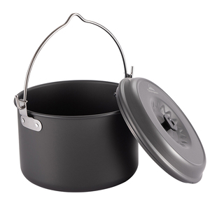 Cooking Portable Barbecue <span class=keywords><strong>Camping</strong></span> Pot Outdoor <span class=keywords><strong>Camping</strong></span> Aluminum Hanging Pot - Product Image 2