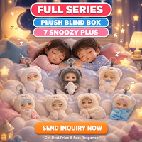 Miiloo's Snoozy Me Niedliche Plüsch-Blindbox-Puppe mit Vinyl-Gesicht, Plüschfigur, Zufälliger Stil, Sammlerstück, Weiches Spielzeug, Geschenkbox, Kleine Größe