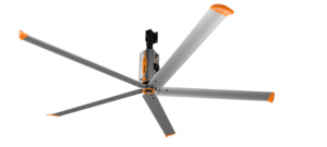 Ventilateur de plafond HVLS RTFANS 11ft 14ft 16ft à haut débit d'air, économe en énergie, pour usine, entrepôt, ferme, élevage de vaches laitières et de porcs – Taille au choix - Product Image 2