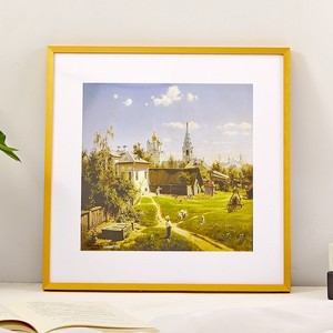 <span class=keywords><strong>Cadre</strong></span> photo mural en <span class=keywords><strong>verre</strong></span> de haute qualité en alliage d'aluminium argenté, fait main, pour peinture et calligraphie chinoises traditionnelles - Product Image 3