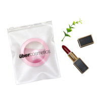 Saco de zíper plástico para maquiagem reycled, pequeno, cosmético, durável, para tecido, joias, lavar a maquiagem, slider, fechadura, zíper, saco de bloqueio