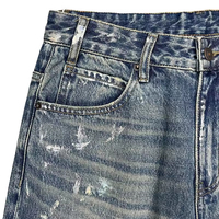 Jean décontracté homme automne 2026 : Nouvelle collection chic et confortable, style rétro, taille mi-haute avec fermeture éclair.