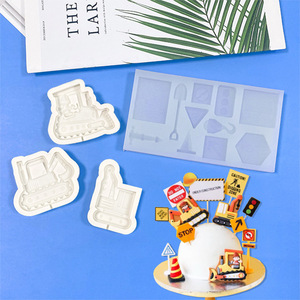 Khuôn Silicon Cho Bé Trai Xe Tải Dụng Cụ Làm Kẹo Mềm Thủ Công Đường Khuôn Trang Trí Bánh Dụng Cụ Làm Bánh Tự Làm Nhà Bếp - Product Image 1