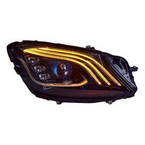 DOS Auto pour <span class=keywords><strong>Mercedes</strong></span> Benz GLC W253 Ensemble de phares 16-19 Modifié style Maybach Lentille LED Feux de jour Clignotant - Product Image 5