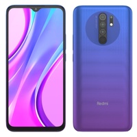 Smartphone Redmi 9 128G Android 10 à bas prix, processeur Octa Core, batterie 5000 mAh, écran LCD 6,5 pouces, prend en charge l'anglais, le français et l'allemand