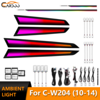 Kits de mise à niveau pour éclairage d'ambiance dynamique de voiture pour Mercedes-Benz W204 Classe C 2008-2014, accessoires d'éclairage LED intérieur pour garnitures de portes