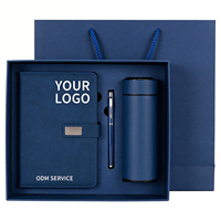 Carnet de Visite Personnalisé pour Entreprises, Lot Limité, Bleu Foncé, Boîte Cadeau, Carnet Portable pour Visites Clients, Direct Usine