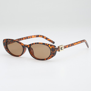 Occhiali da Sole Cat Eye Full Frame UV400 Europa Stati Uniti, Trend Moda Ovale per Ragazze, Personalità Trendy, Specchio Piatto Semplice Transfrontaliero - Product Image 5