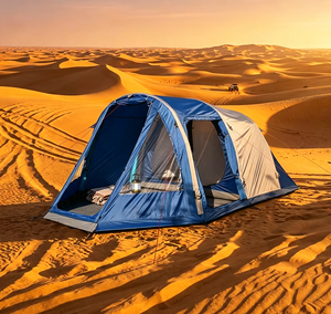 Tente de <span class=keywords><strong>camping</strong></span> gonflable de 12 m² en gros, avec intérieur respirant en <span class=keywords><strong>polyester</strong></span>, résistante au vent de niveau 8, pour la famille en extérieur - Product Image 3