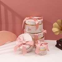 Boîte à bonbons pour cadeau de demoiselle d'honneur avec ruban, élégante boîte à nourriture en papier kraft pour les fêtes