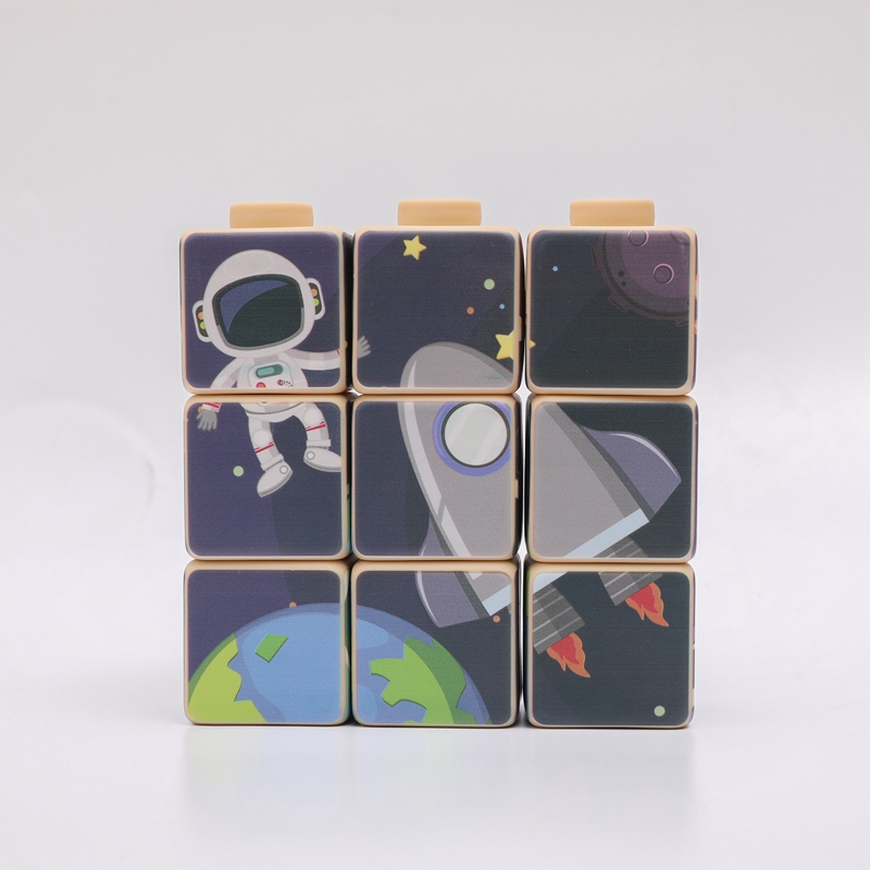 Мягкие пластиковые головоломки силиконовые детские игрушки 4-стороннее узор дизайн из синтетической резины улучшает координацию движений за руку улучшает ребенка мышление