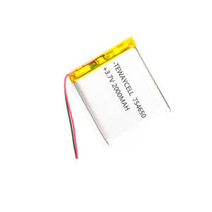 Mini LiPo battery <span class=keywords><strong>3</strong></span>,7 V 401225 90 mAh battery - Product Image 2
