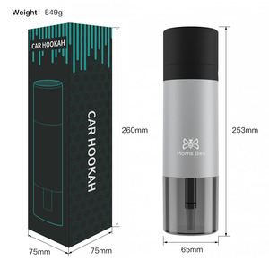 Chicha portable de voyage en gros à bas prix, chicha de voiture, chicha portable avec lumière LED <span class=keywords><strong>sans</strong></span> charbon, chicha personnalisée avec logo - Product Image 5