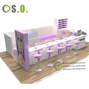 Kiosco de belleza para cejas con lavabo y sistema de agua, de madera, para centro comercial | Salón de Belleza - Product Image 5