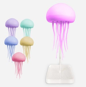 Wholesale Eco-Friendly Cute LED Jellyfish Night <b>Light</b> Dimmable Touch Rechargeable Table Lamp Decor for Bedroom Living Room Gifts - Product Image 3