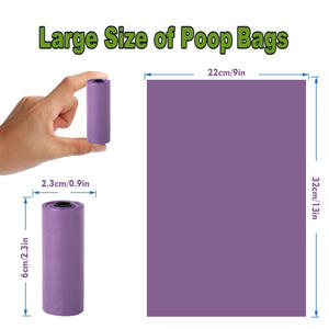 Rollos de Bolsas para Excremento de Perro Ecológicas, Venta Caliente 2025, Impresión Personalizada a Color, Resistentes para Mascotas, Uso en Exteriores - Product Image 4