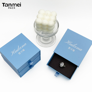 Custom Luxury Personalized Jewelry Packaging <b>Box</b> Sliding Drawer Cardboard Paper <b>Gift</b> <b>Box</b> for <b>Earring</b> Ring Necklace Bracelet - Product Image 1