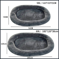 Lit pour chien de taille humaine ultime, lit géant de luxe pour personnes, avec mousse orthopédique, lit en fausse fourrure lavable pour adultes, enfants et animaux de compagnie