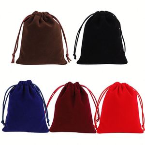 Bolsa de Terciopelo con Cordón Personalizada, Ecológica y Reciclable, de Alta Calidad, para Maquillaje, Perfume, Pelucas, Multicolor, Reutilizable, con Logotipo Personalizado - Product Image 1