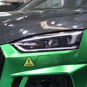 Matte đen sợi Carbon mui xe cho Audi B9 A5 S5 RS5 tàng hình cái nhìn động cơ mui xe - Product Image 4