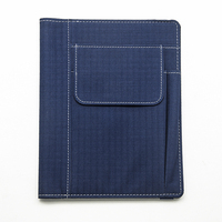 Vente de gros Agenda multifonctionnel en cuir denim A5 personnalisé Notebook relié à disque pour les étudiants les écoles les affaires le bureau
