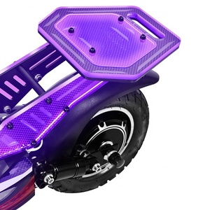 สกู๊ตเตอร์ไฟฟ้าพับได้แบบมีไฟอะคริลิคขนาด 11 นิ้ว ขายส่ง แบตเตอรี่ลิเธียม 48V 1200W สกู๊ตเตอร์ไฟฟ้า E-Scooter Pro - Product Image 6