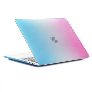彩虹画盖适用于Macbook Air 13盒，塑料笔记本电脑硬盒适用于Macbook 14.2 A2779 16英寸A2780
