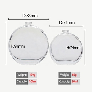 Langxu Chất lượng cao trong suốt rõ ràng Tùy chỉnh hình chai nước hoa Roll-On rỗng Mens hoa nắp dầu kim loại nắp <span class=keywords><strong>Atomizer</strong></span> - Product Image 2