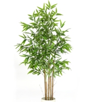 Plante en pot artificielle en bambou élégante et réaliste pour la décoration intérieure d'hôtels, de salons et d'espaces orientaux