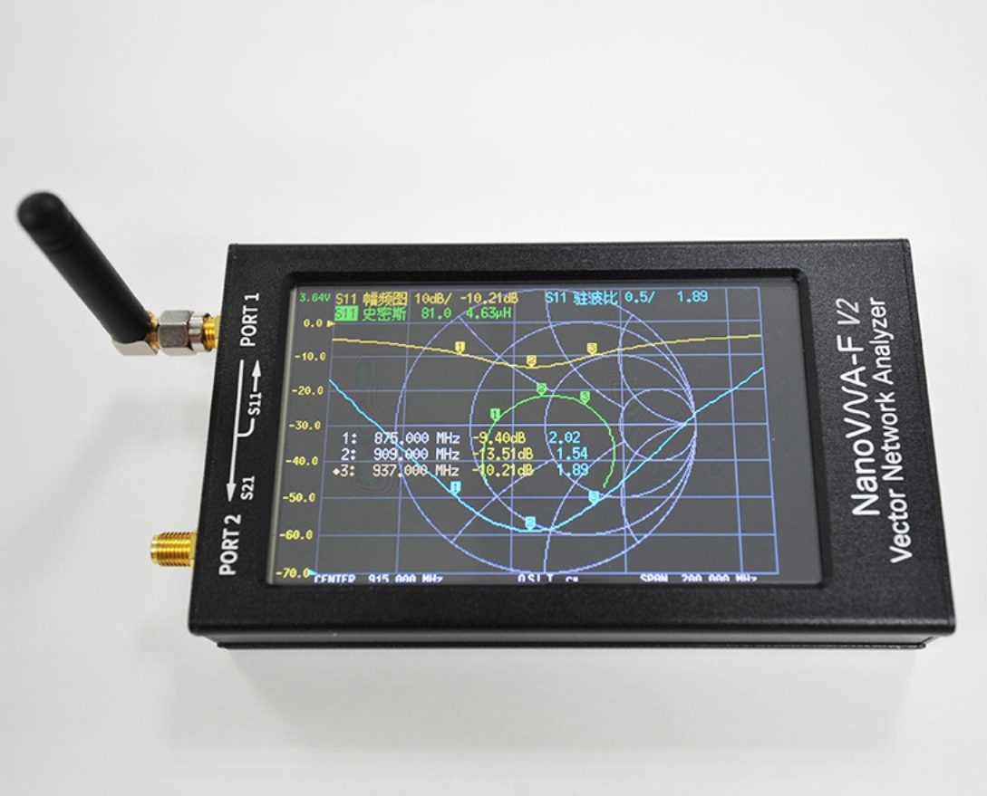 Nanovna-f V2 - 3ghz Vector Network Analyzer with Touch Screen