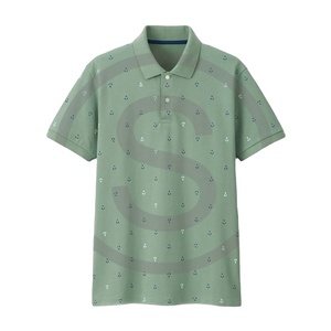 Polo con logotipo personalizado, Color liso, Diseño Popular Europeo contraído, cuello en V, venta al por mayor - Product Image 1