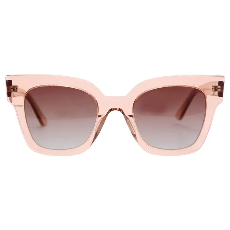 High Quality Oem New Stylish Sunglasses Log Men Women Transparent Thicken Acetate Frame Polarized Sun Glasses Sunglasses