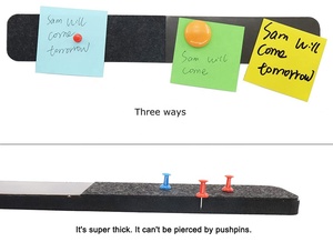 Phụ kiện Lớp Học Bảng nam châm cảm thấy dán pin Dải bảng thông báo bảng nút chai cho tường - Product Image 3