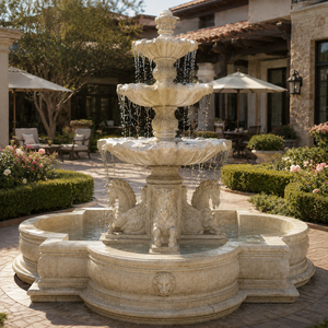Fuente de Jardín de Arenisca para Exteriores con Figuras Clásicas y Fuente de Agua para Plaza - Product Image 6