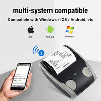 Printer tanda terima Label termal 2-in-1 Portabel Mini 58mm Printer POS seluler tersedia