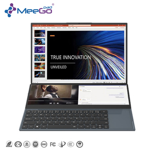 แล็ปท็อปจอคู่ประสิทธิภาพสูง I7-10750H ขนาด 16+14 นิ้ว FHD USB-C/HD สำหรับธุรกิจ สำนักงาน และเล่นเกม พร้อมปลั๊ก US UK รองรับจอคู่ - Product Image 4