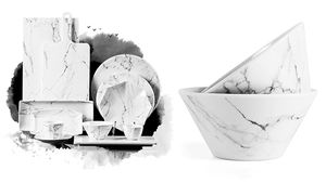 Juego de Tazones para Servir Sopa de Melamina de 4.7 Pulgadas, Diseño Mármol, Venta al por Mayor <span class=keywords><strong>Swan</strong></span> - Product Image 6