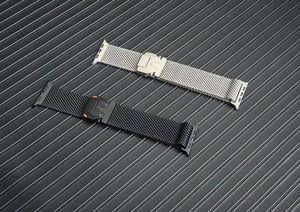 Lüks 316L paslanmaz çelik Milanese bileklik Apple izle Ultra <span class=keywords><strong>3</strong></span>/<span class=keywords><strong>2</strong></span> 49mm doğal sarma lastiği Metal Smartwatch Band - Product Image 5